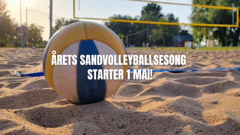Årets sandvolleyballsesong starter 1 mai!